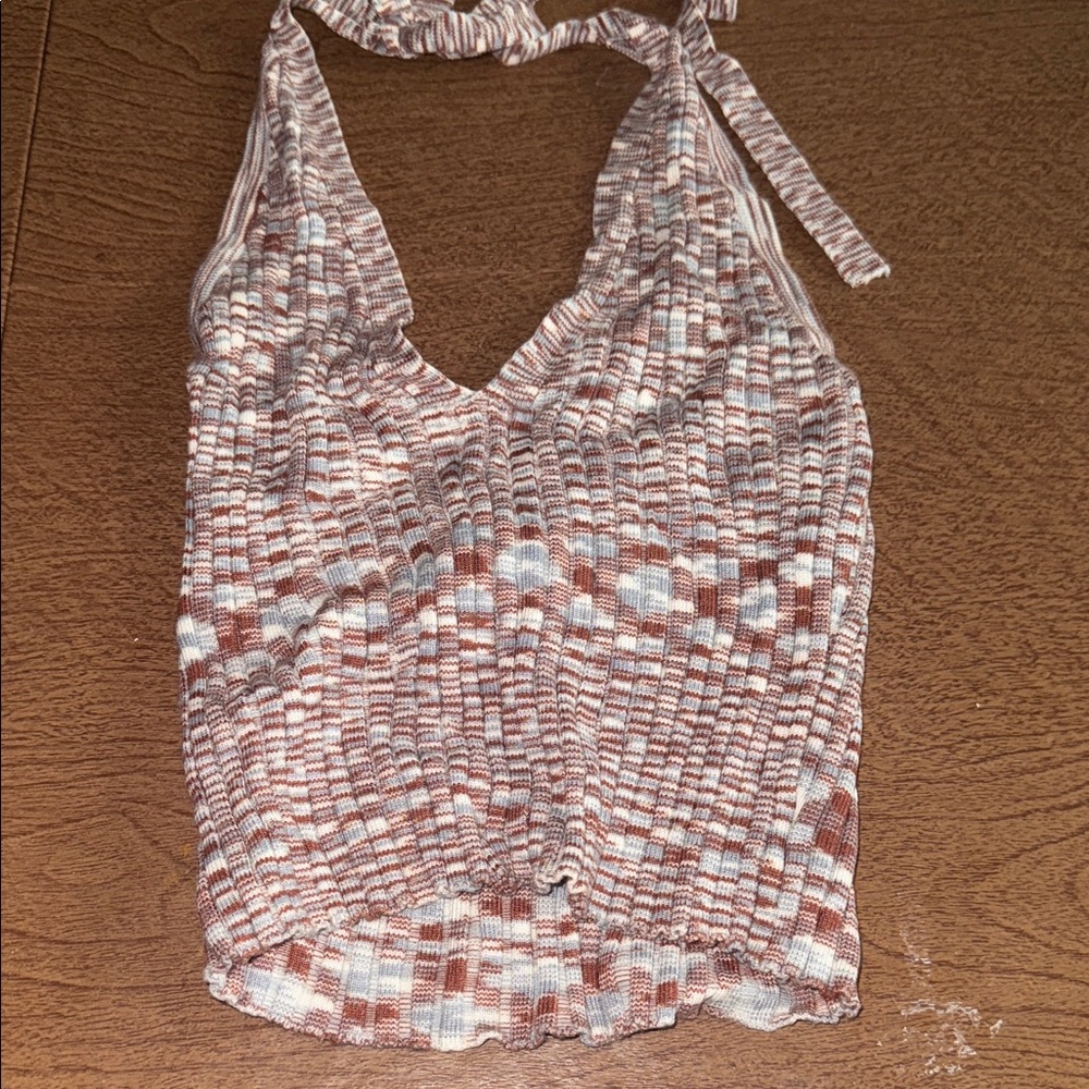 Stylish Multicolor Halter Top